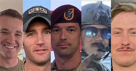 The Pentagon identifies the 5 US troops killed in a military helicopter crash over the Mediterranean